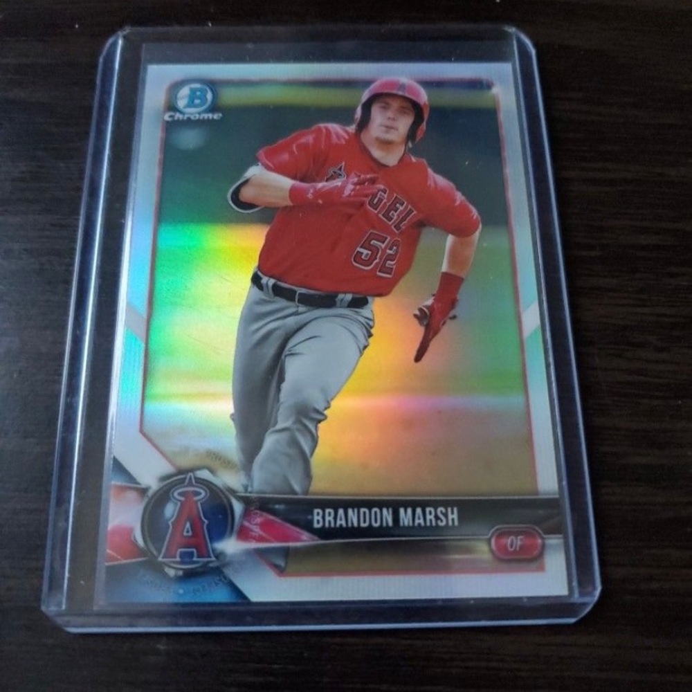 Angels Brandon Marsh Rookie Refractor Card